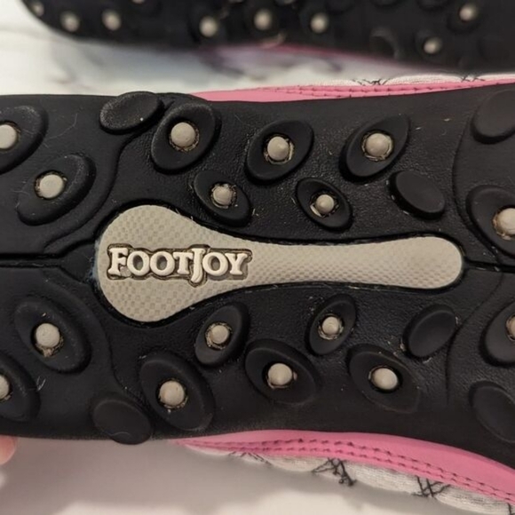 FootJoy Women's Summer Series Pink White Black Leather Upper Golf Shoes 7.5 - Picture 9 of 10